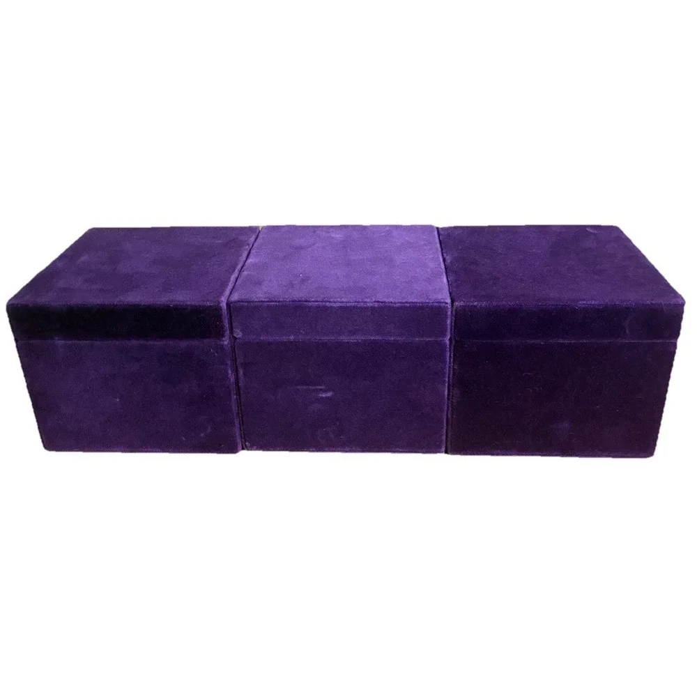 Gucci Box Purple Velvet Bracelet Watch Accessories 5x5x4.5